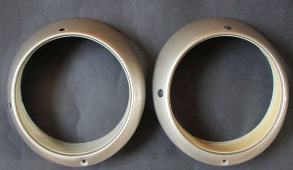 Porsche 911 Bosch Scheinwerfer-Ringe 1975 mattiert (10205)
